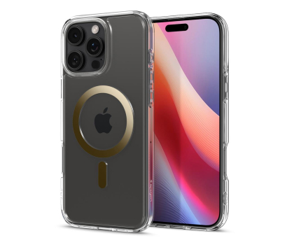 Etui do telefonów SPIGEN Ultra Hybrid Mag Magsafe do iPhone 16 Pro Max Gold ACS08001